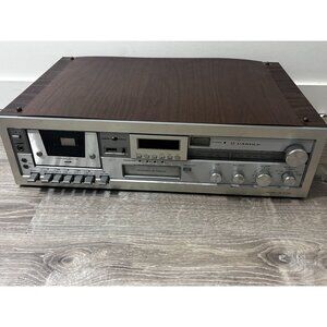 Candle Stereo Receiver Cassette Player Silver Model No JS 9163